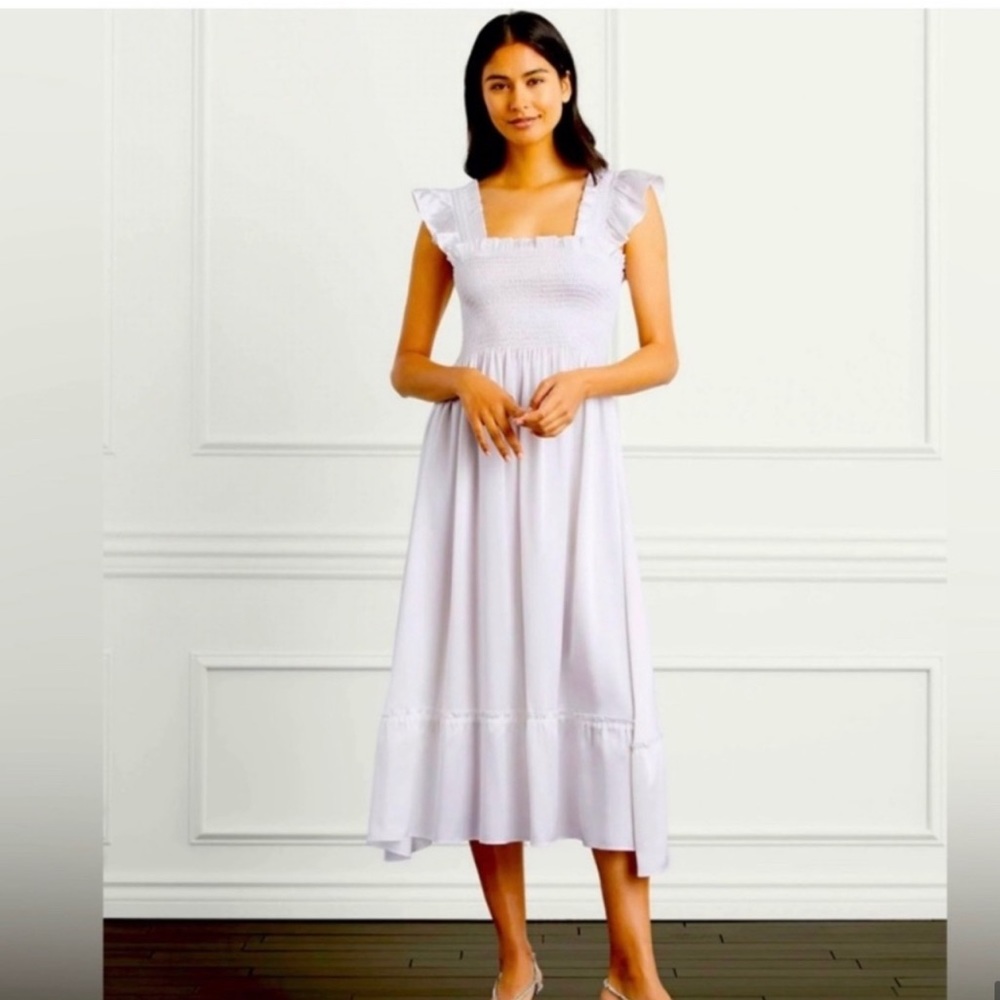 Hill House Ellie Nap Dress, Collectors Edition, Small, White Silk, NWT